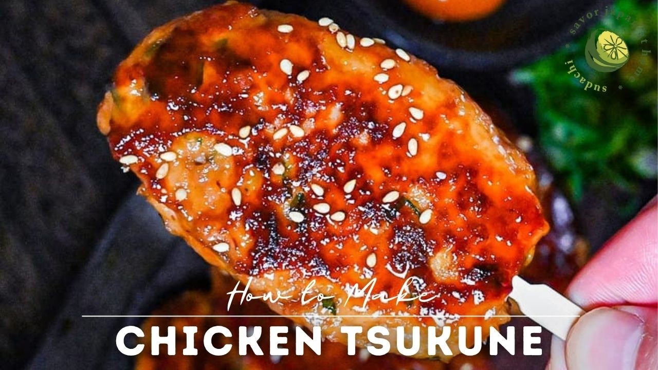 How to Make Chicken Tsukune (Glazed Japanese Meatballs Skewers)