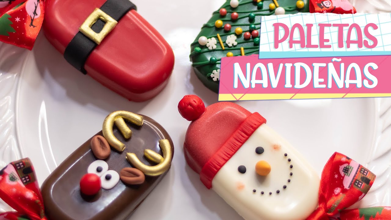 PALETAS NAVIDEÑAS DE CHOCOLATE | Aroly Carrasco