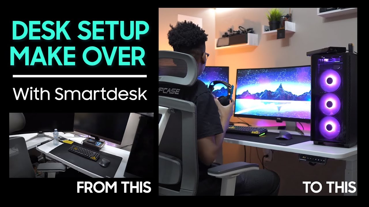 Desk Setup Make Over With Desk | Autonomous x @Shevon Salmon