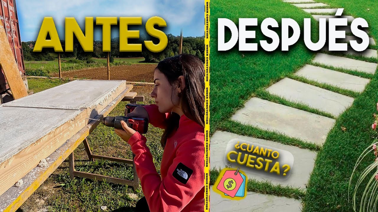 Como hacer LOSAS para el JARDÍN con Cemento FÁCIL