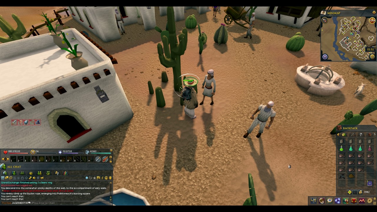 Runescape A Run in the Desert and Kalphite Lair Cave Runthrough.