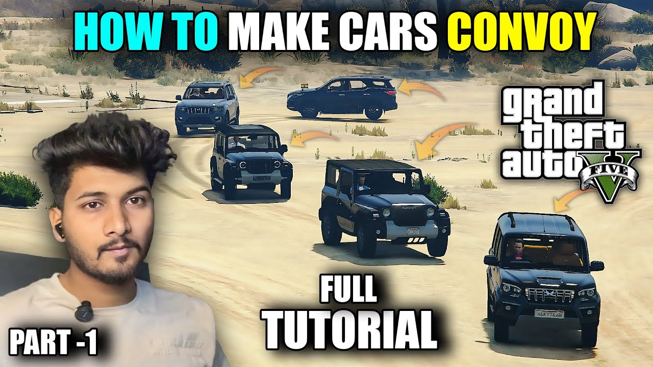 GTA 5 Me Cars Convoy Kaise Banaye | Full Tutorial Part 1 |