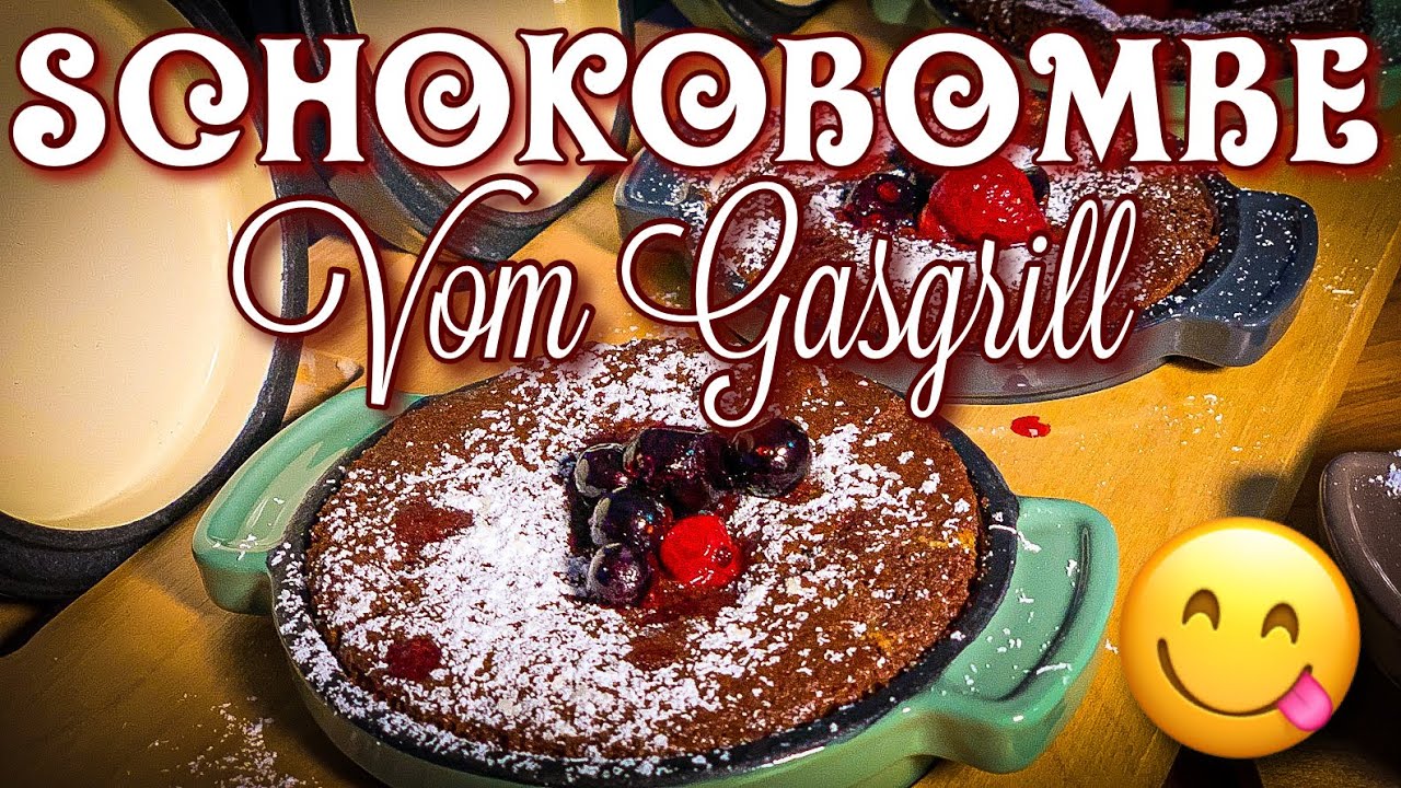 Schokobomben aus den Cocotten von Mahlzeit und vom Gasgrill - Nachtisch muss auch sein 😋 #Nachtisch