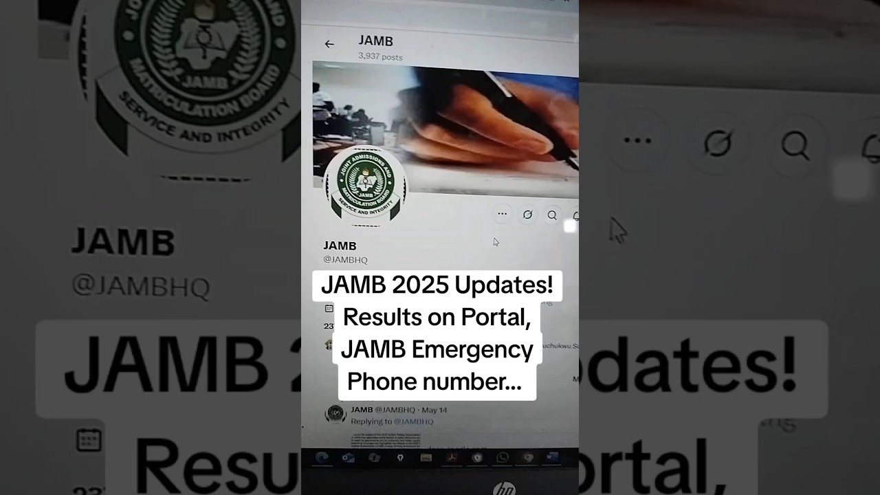 JAMB 2025 Updates! Results on Portal, JAMB Emergency Phone number... #jamb #jamb2025 #dtwtutorials
