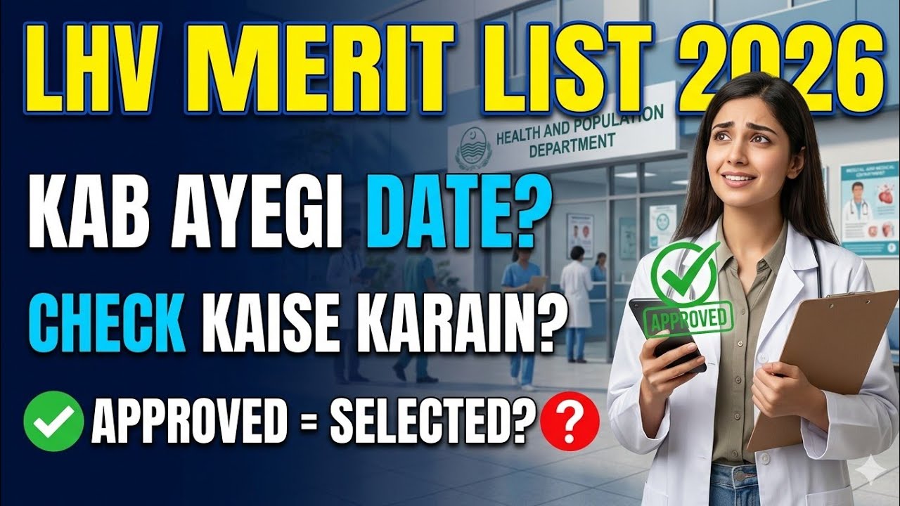 LHV Merit List 2026 Updates: Approved Status = Selected? | Merit Calculation Explained