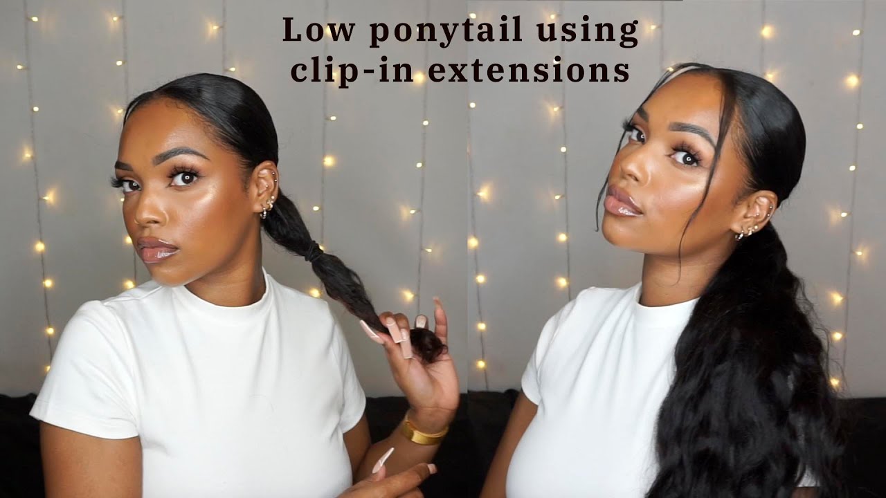 Low ponytail with clip-in hair extensions - LUXURY FOR PRINCESS