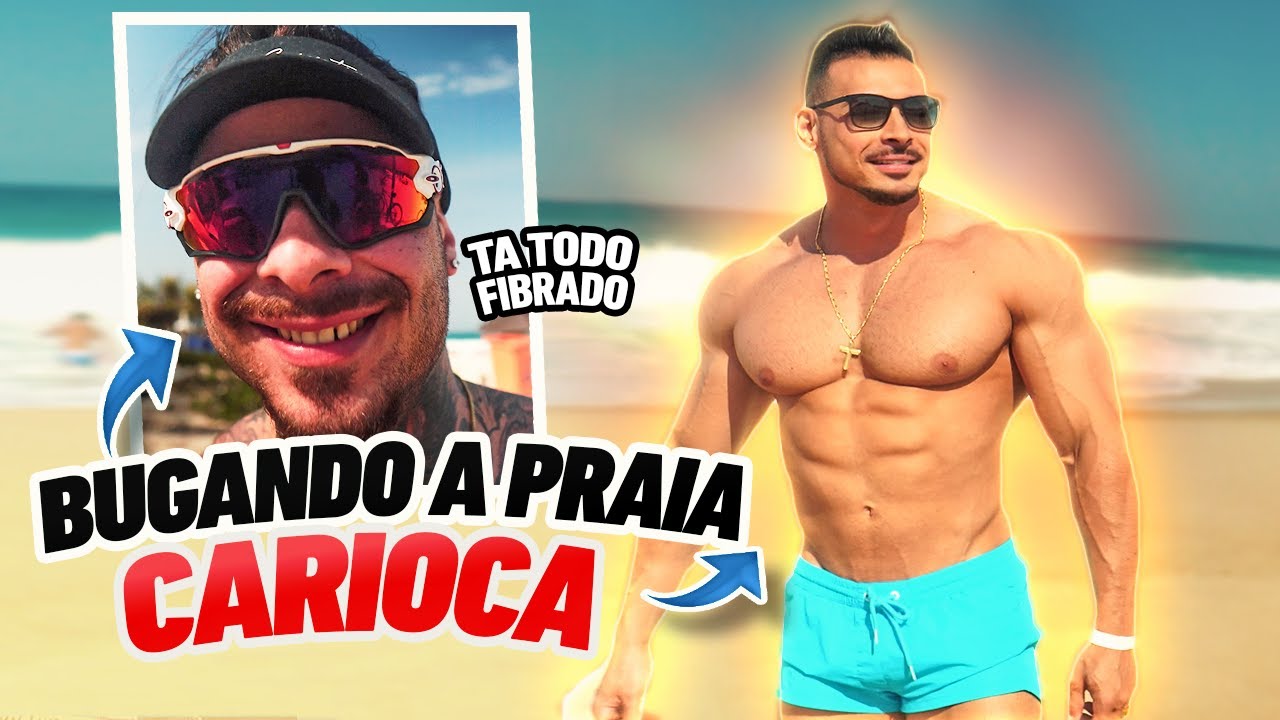 FELIPE FRANCO E LEO STRONDA BUGARAM A PRAIA DO RIO DE JANEIRO