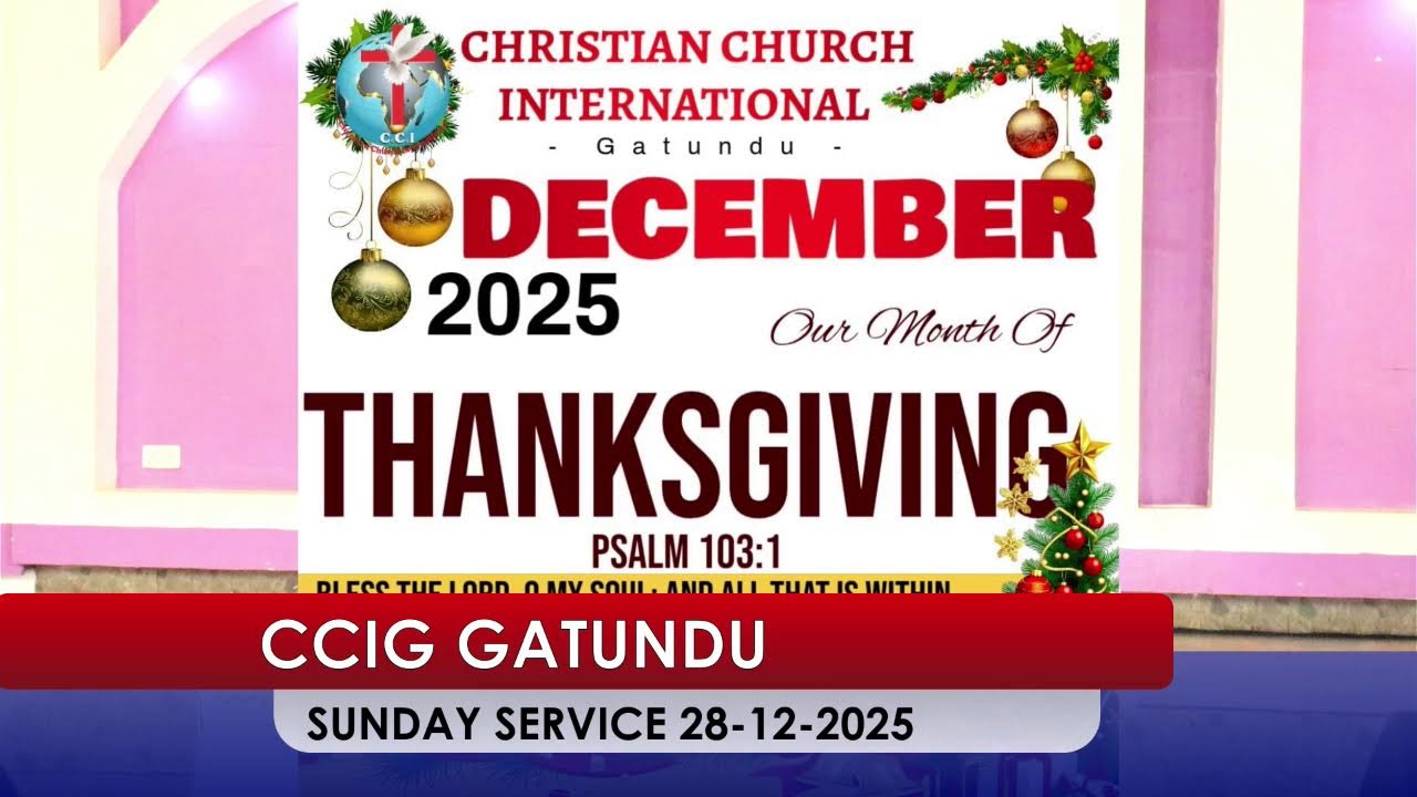 WELCOME TO OUR SUNDAY SERVICE