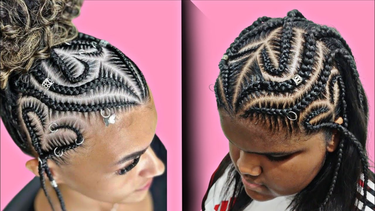 Tutorial Trança Nagô Tiara Desenhada,Passo a Passo 🪡❤️