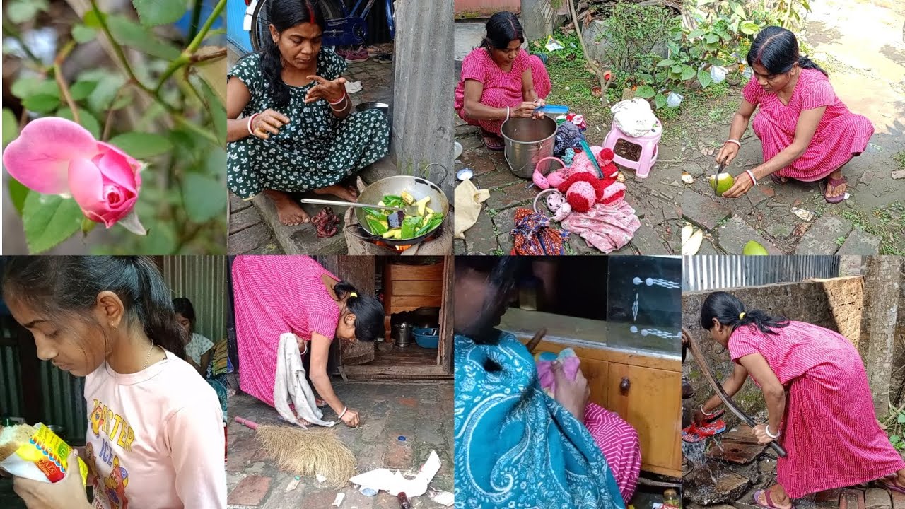 কাঠের উনানে রান্না করে নিলাম 