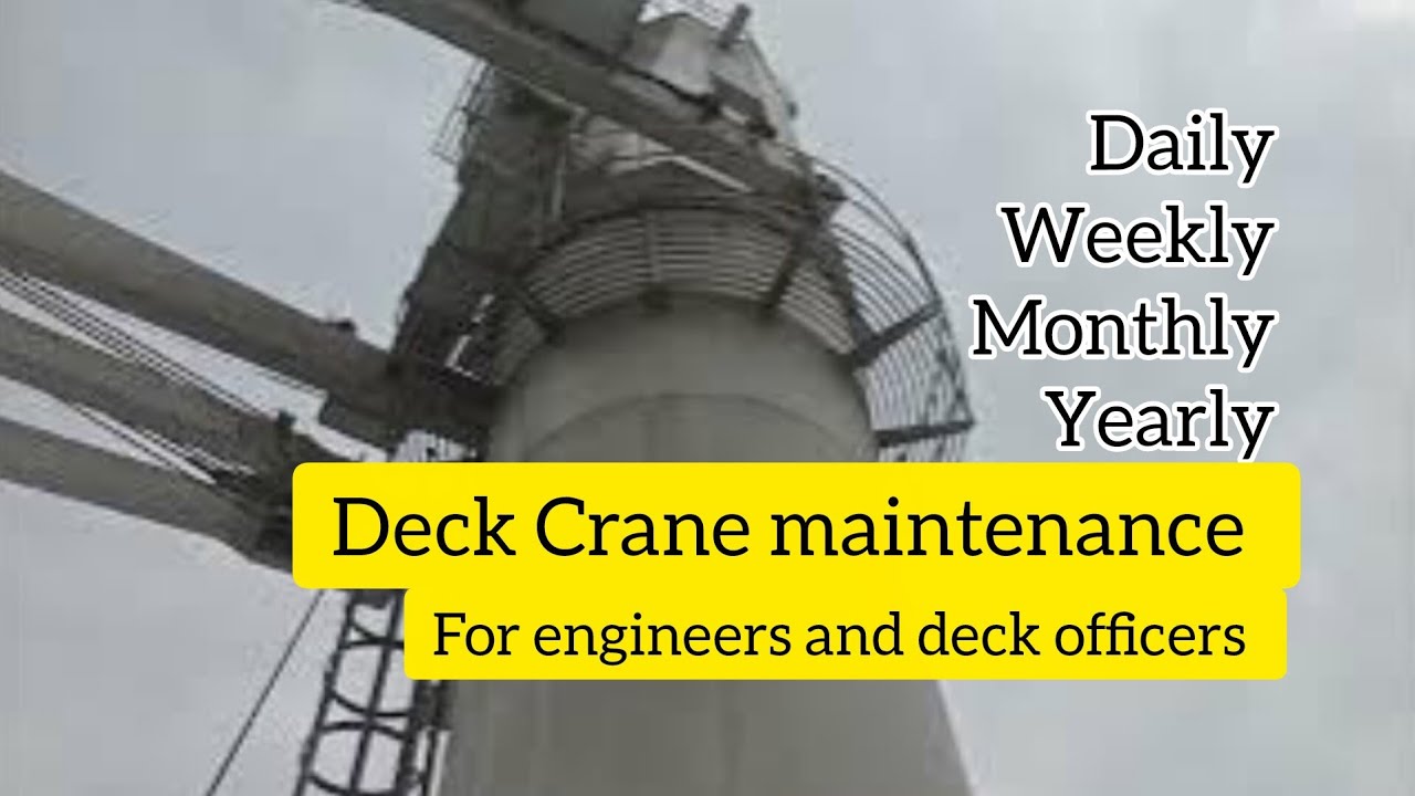 Deck Crane Maintenance and Routine Checks | Mitsubishi Marine Crane | Ship Crane Operation & Safety