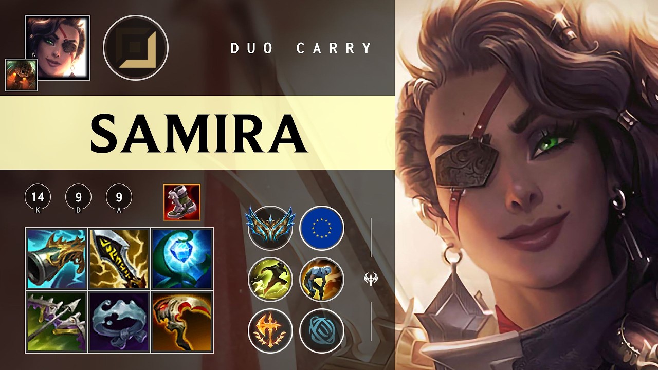 Samira ADC vs Lucian - EUW Challenger Patch 26.06