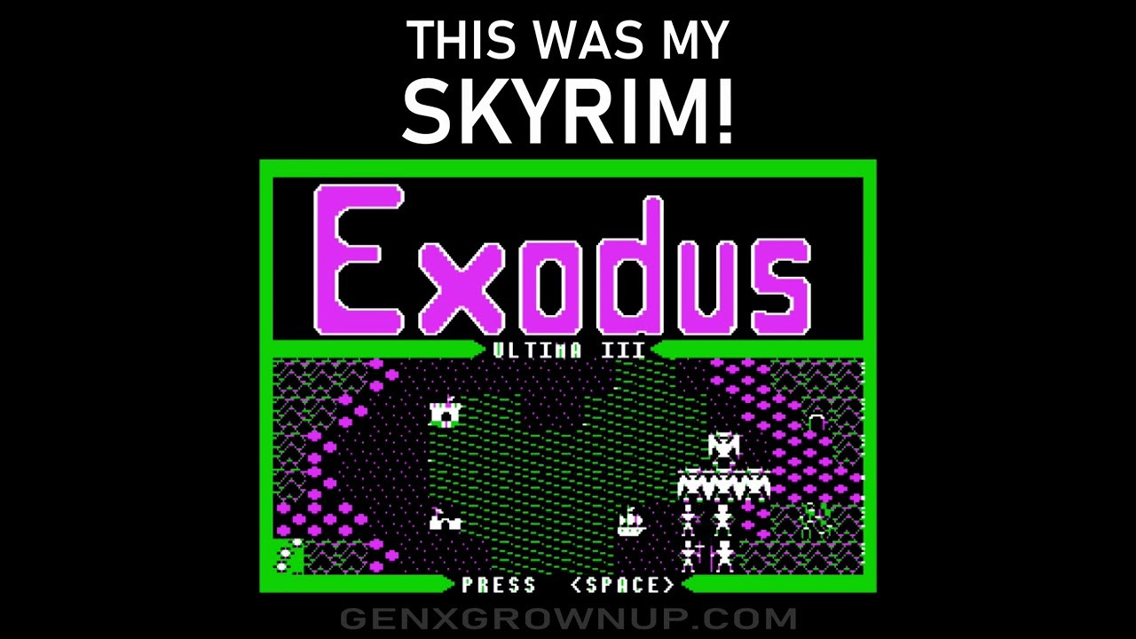 Ultima III was as Immersive as Skyrim (though it might not look it!)
