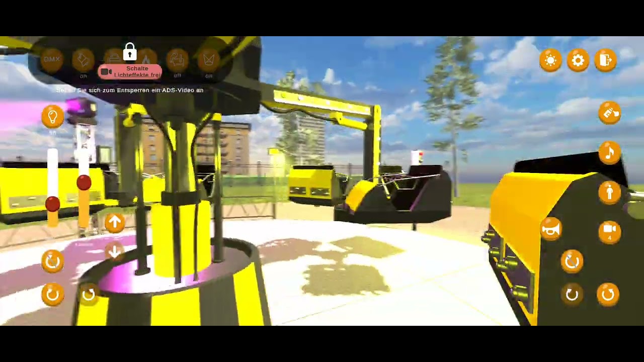Mass Ride Simulator App Kirmes Fahrgeschäfte Steuern in 3D Orbiter Steuern 