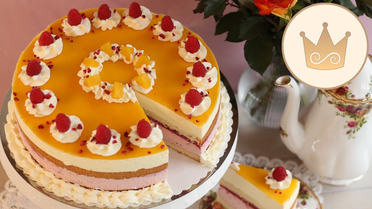 💝 FRUCHTIG UND SO LEICHT! 💝 LECKERE PFIRSICH-MELBA-TORTE BACKEN! REZEPT VON SUGARPRINCESS 👌🏻