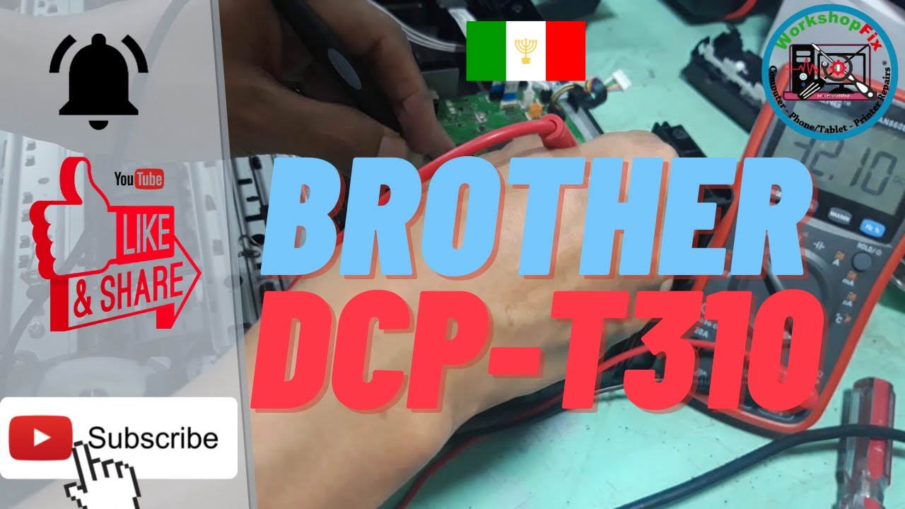 Brother DCP-T310 - diagnosis, burn regulator ic, Board Problem