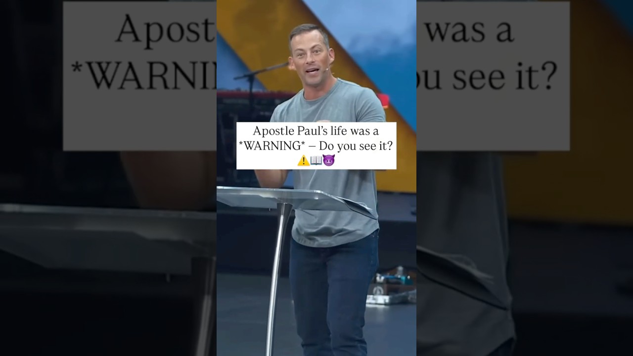 Жизнь апостола Павла была *ПРЕДУПРЕЖДЕНИЕМ* &mdash; Вы это видите?