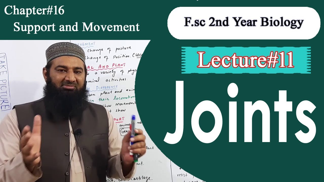 Biology Ch#16-Lecture#11 Joints  (F.Sc 2nd Year)