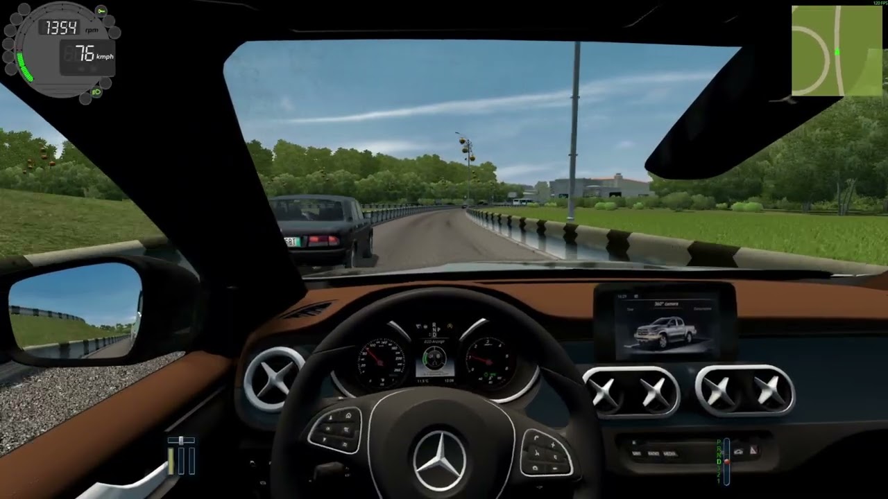 Mercedes X-Class | Fast and dangerous drive | City Car Driving