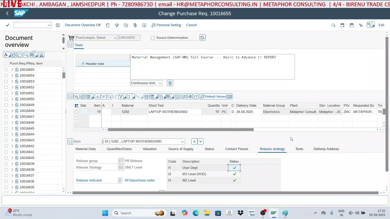 SAP MM full course in hindi 🔥Material Management Tutorial for Beginners (2026 Edition)✅ Part 1 #sap