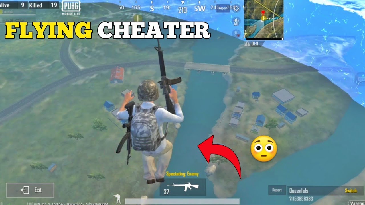 THIS FLYING CHEATER 😱 KILLED ME IN PARACHUTE - PUBG MOBILE LITE