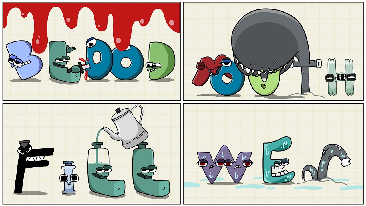 Alphabet Lore PARODY COMPILATION / Alphabet Lore animation @Mike Salcedo