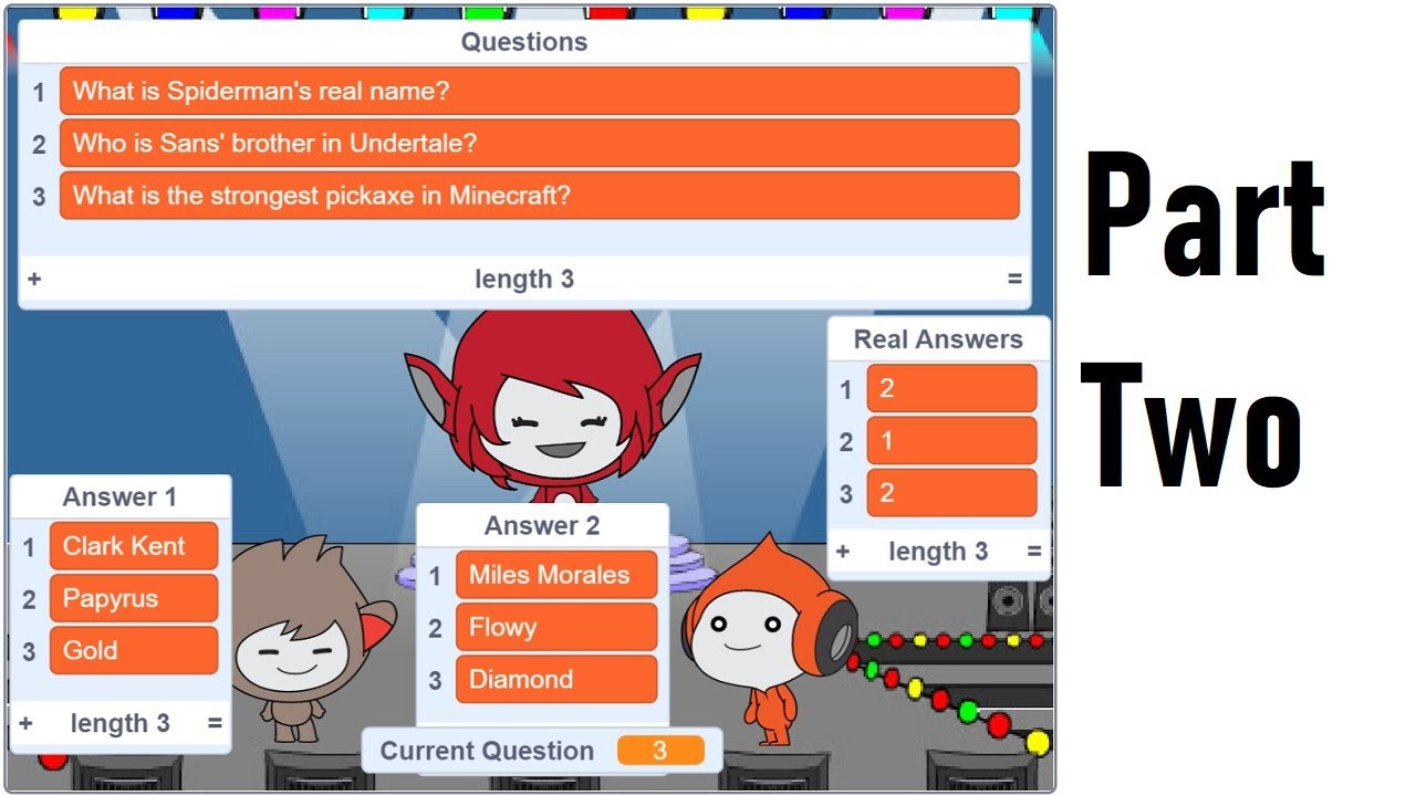 Создайте игру-викторину в SCRATCH (Часть 2: Вопросы)