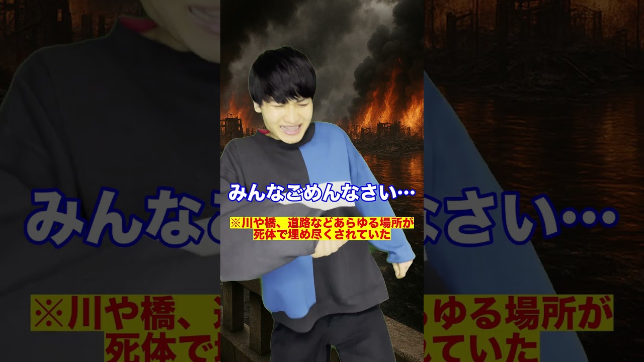 原爆が落ちたあの日の広島の惨状#Shorts