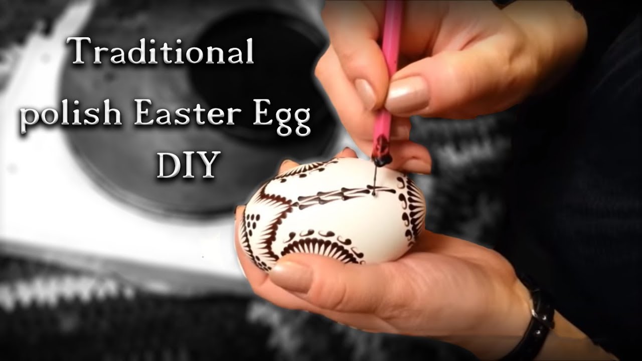 Traditional polish easter egg