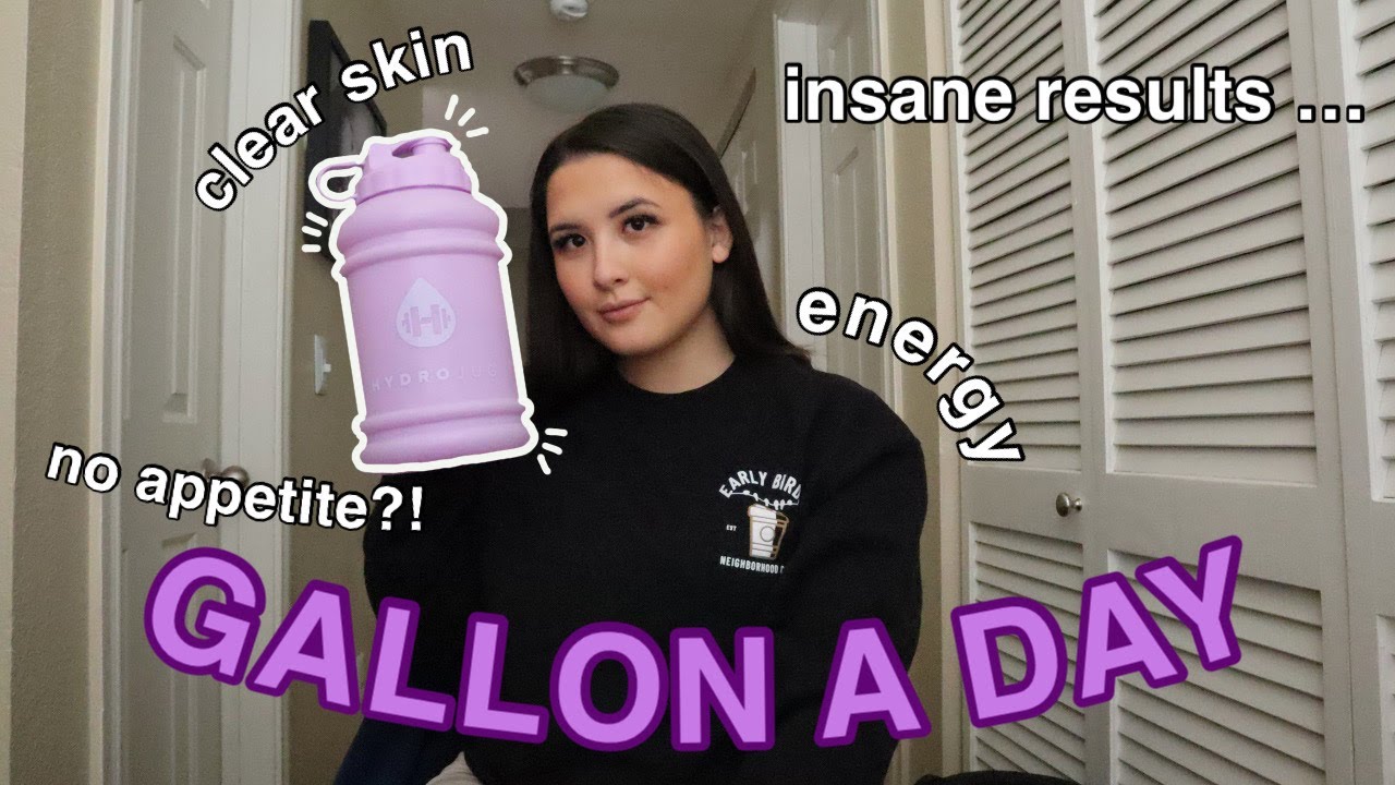 i drank a gallon of water everyday for a week and this is what happened