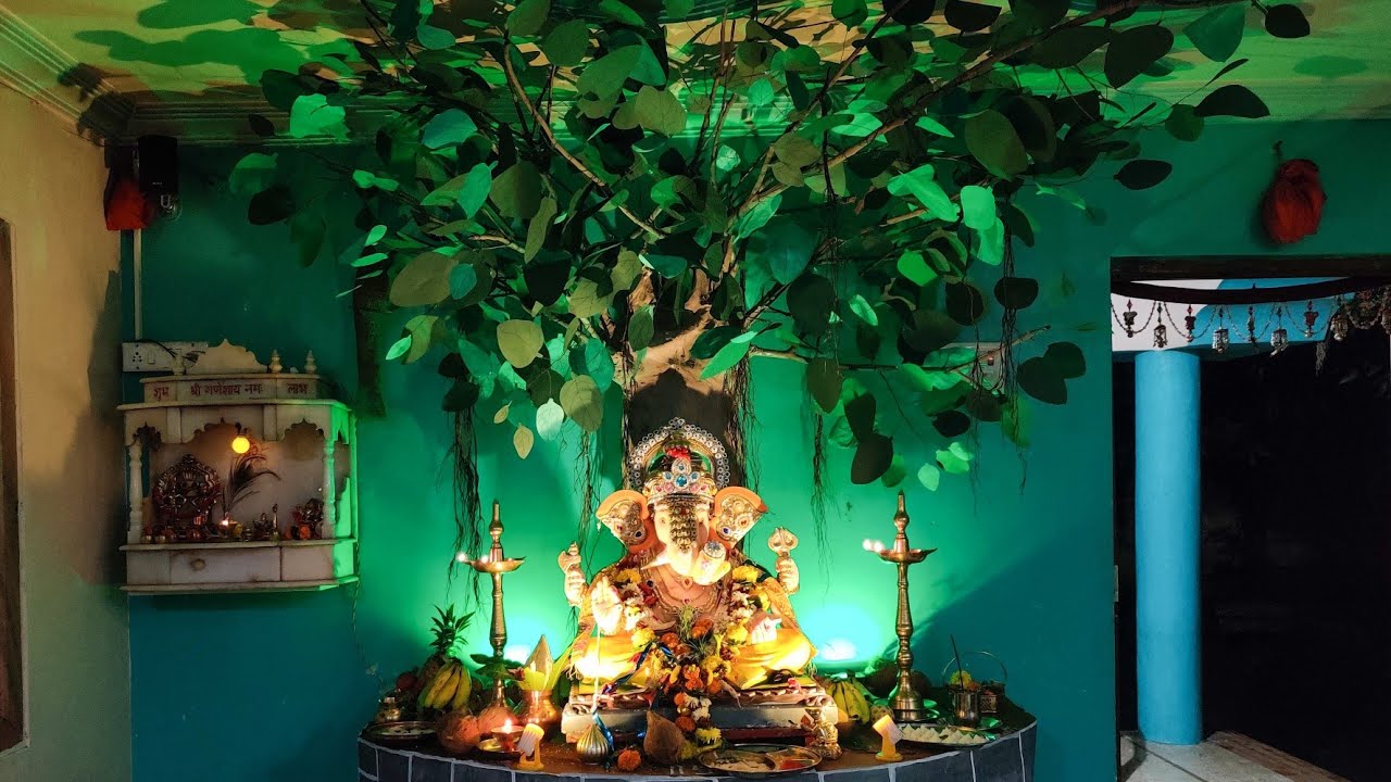 Banyan Tree Ganpati Decoration 2020