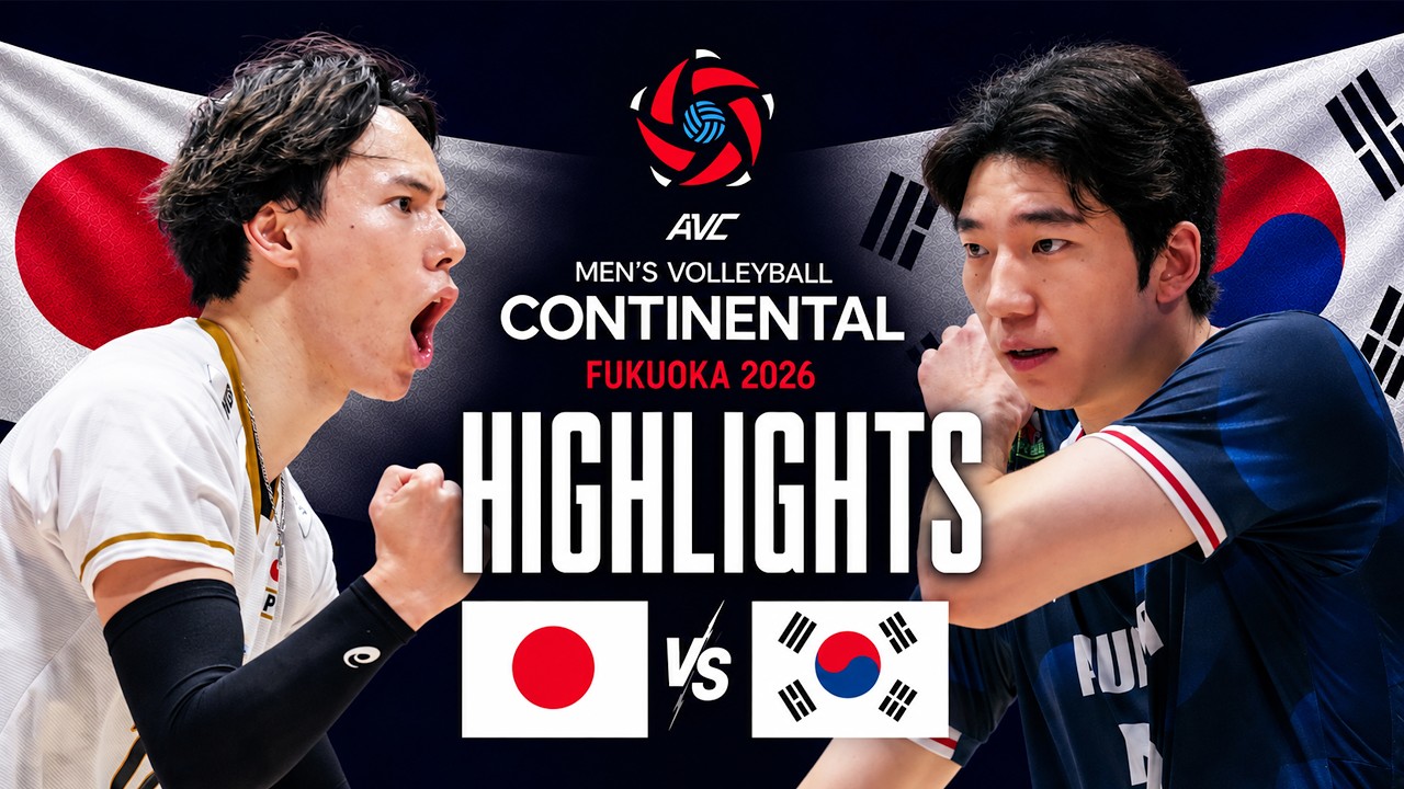 Japan 🇯🇵 vs Korea 🇰🇷 | Semi Final Highlights | AVC Men's Continental Championship 2026