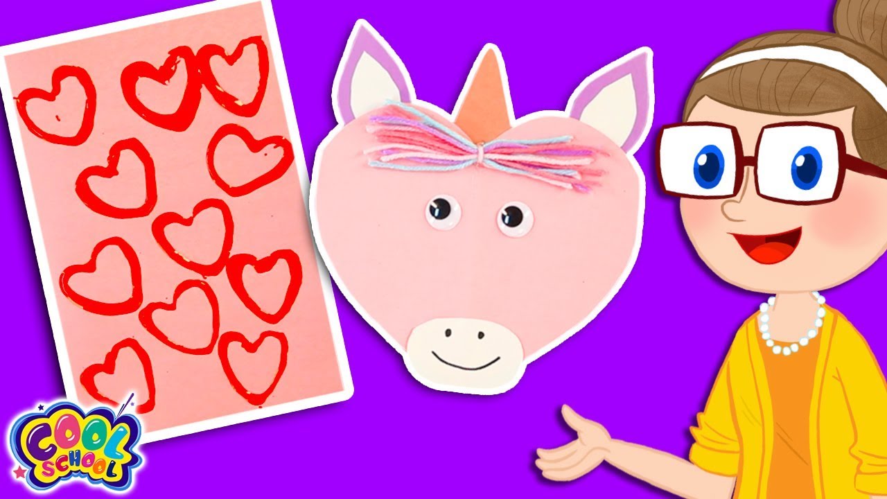DIY Valentines Day Cards 💘Crafty Carol Crafts💘Crafts for Kids 💘 Cool School