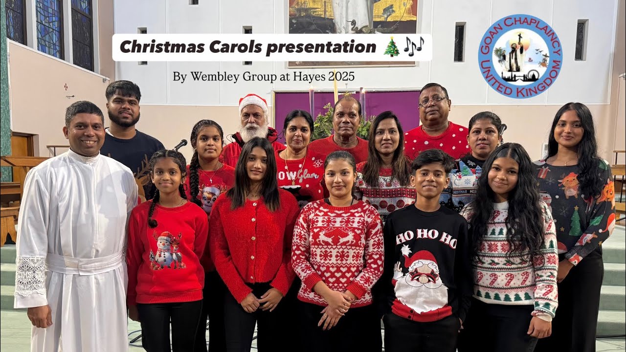 Christmas Carols Presentation🎄🎶| Goan Chaplaincy UK 2025 | Jesus, Light of Christmas🌟- Wembley Group
