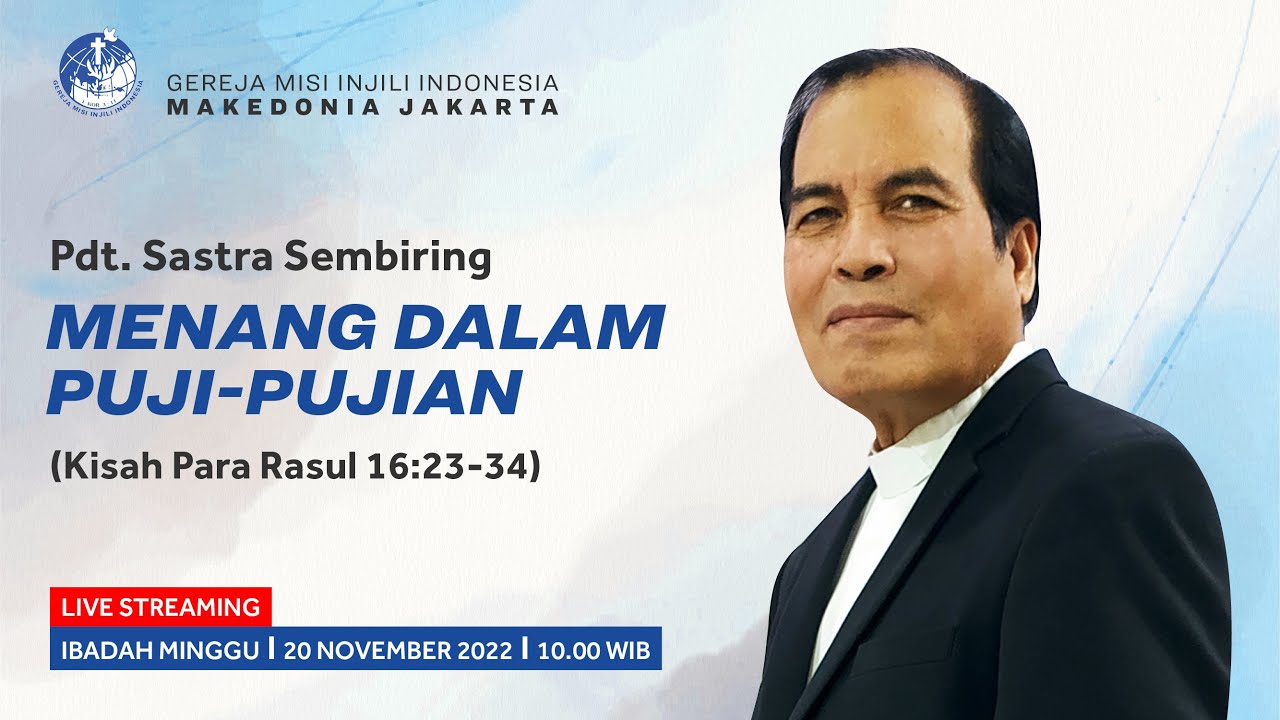 Ibadah Minggu GMII Makedonia Jakarta 20 November 2022
