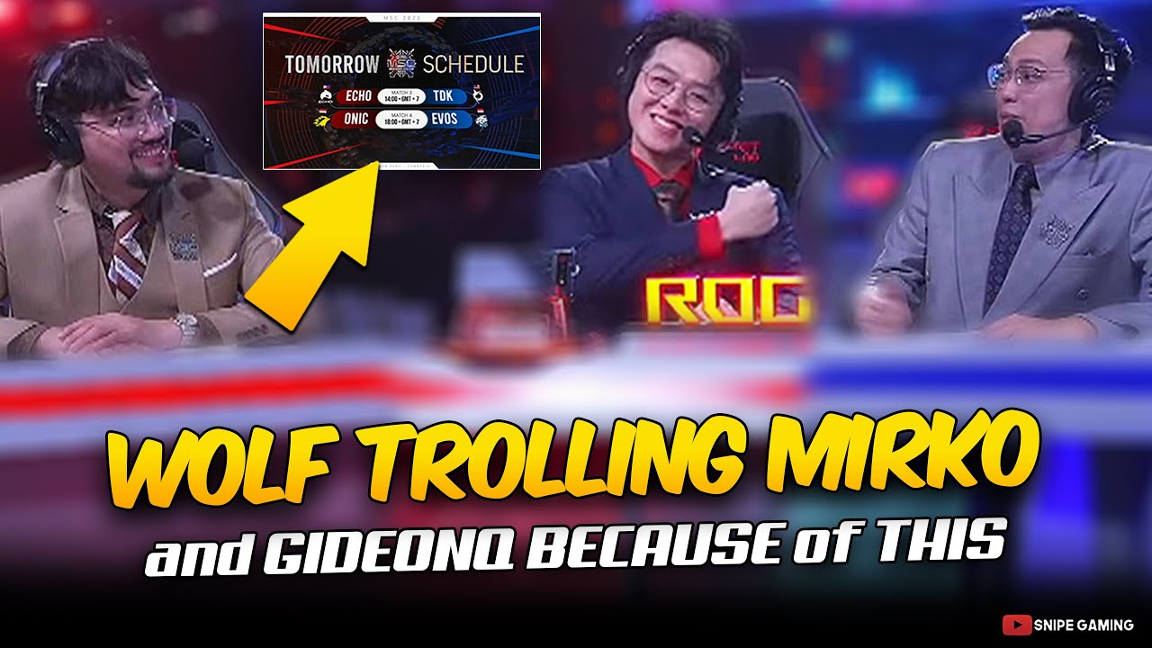 WOLF TROLLING MIRKO and GIDEONQ BECAUSE of THIS . . . 😂