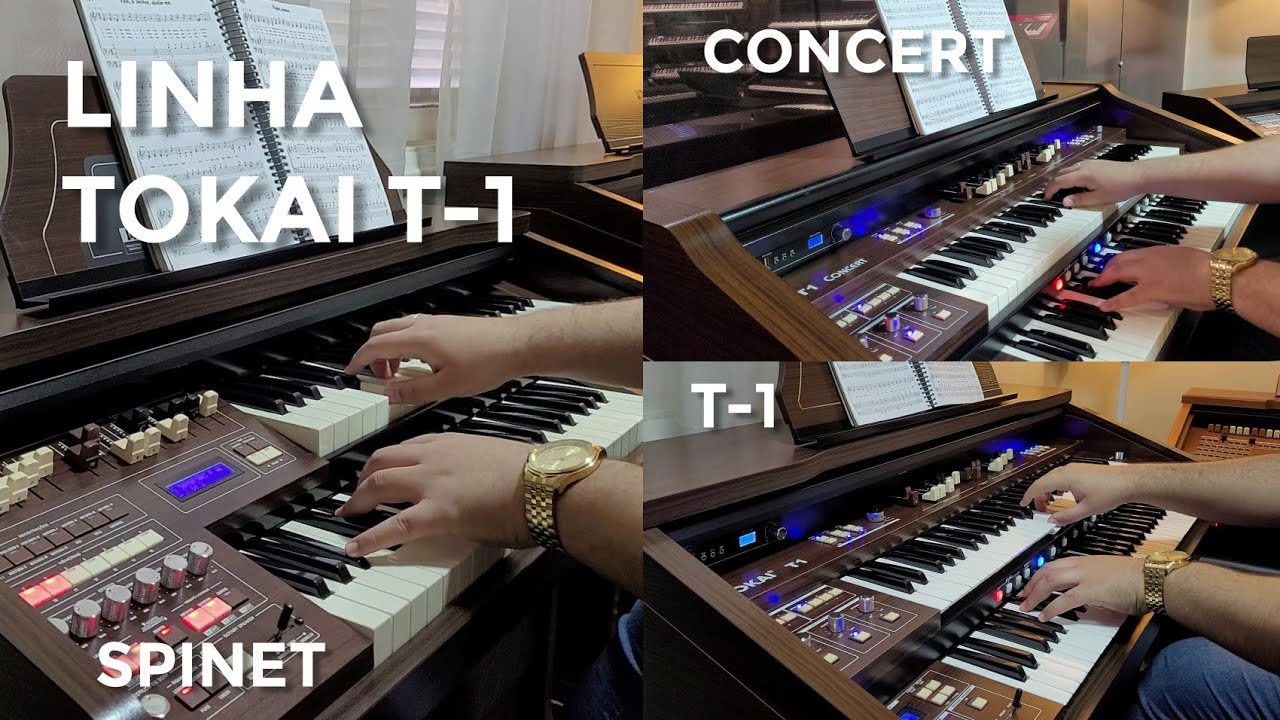 Comparativo Órgãos Clonewheel | TOKAI T-1 / T-1 Spinet / T-1 Concert | Hino CCB 109
