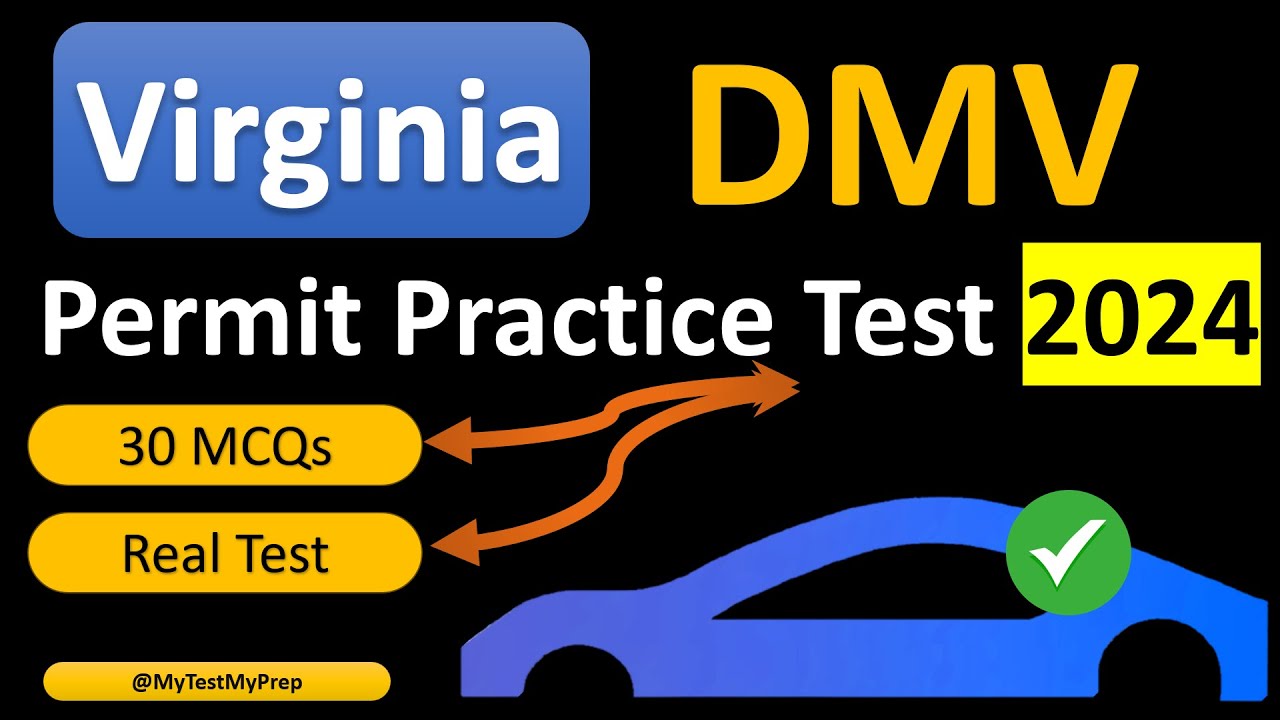 Virginia DMV Permit Practice Test 2024 - Part A - 30 Key Questions & Answers