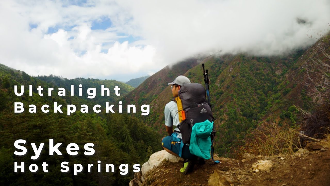 Solo Ultralight Backpacking In The Rain | Sykes Hot Springs | Big Sur California