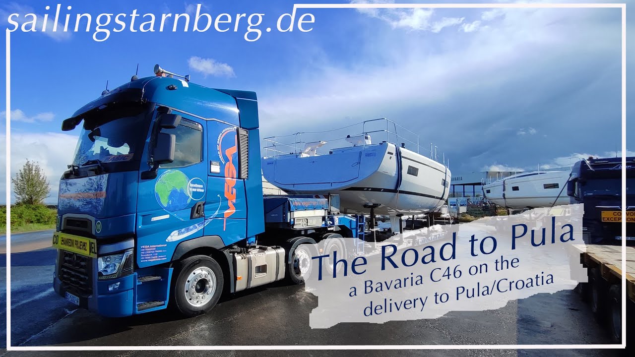 The Road to Pula. A Bavaria C46 on the delivery to croatia (english)