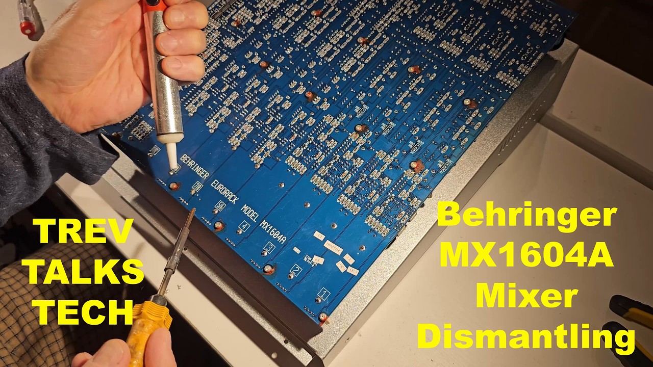 Behringer Mixer Dismantled for Repair 