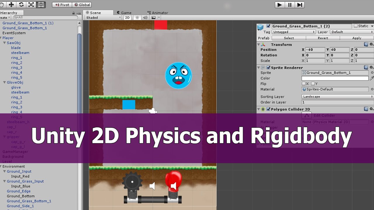 Unity 2D Physics Rigidbody Tutorial