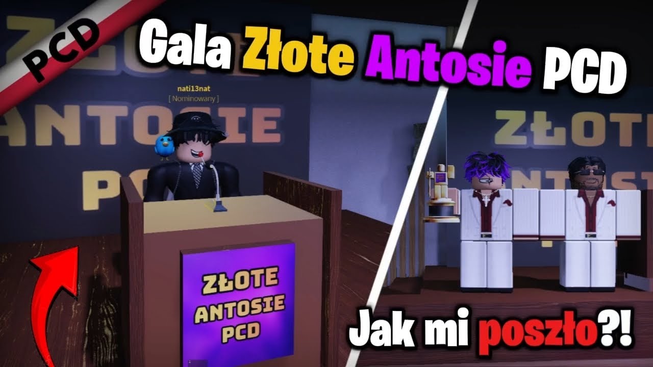 GALA ZŁOTE ANTOSIE PCD! - OPROWADZENIE PO GALI! (Roblox)