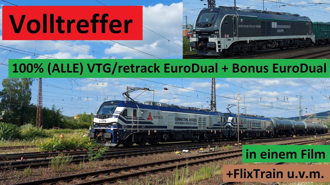 Alle VTG EuroDual (100%) & Bonus EuroDual sowie Flixtrain und viele mehr in einem Alex E Film