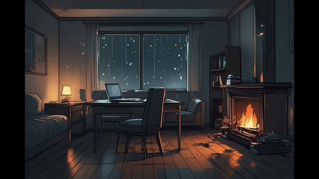 🌧 Rainy Midnight Lofi – Slow & Calm