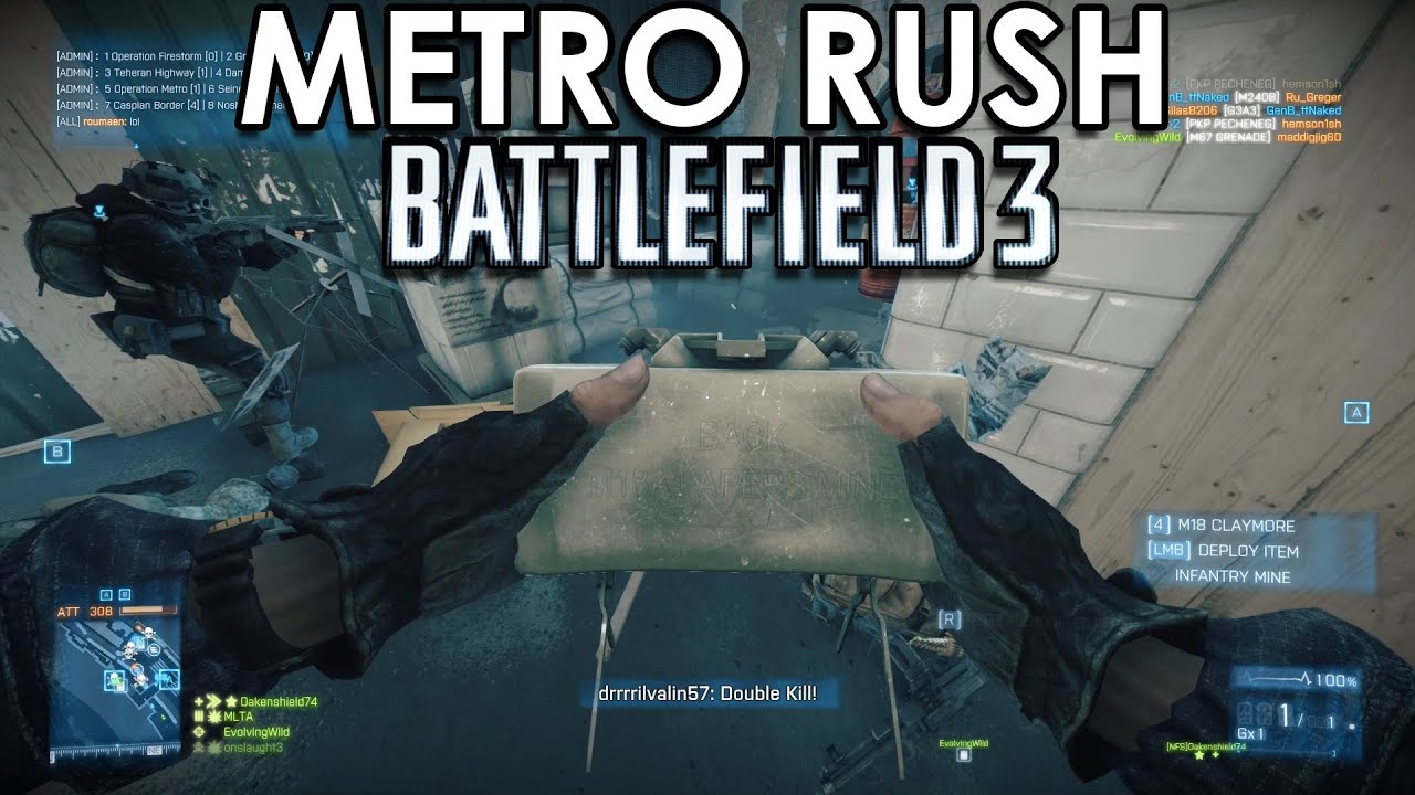 Battlefield 3: Metro Rush | Defending Side