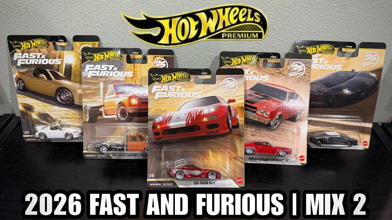 Распаковка Nitro: Hot Wheels 2026 Форсаж | Набор P (2 шт.)