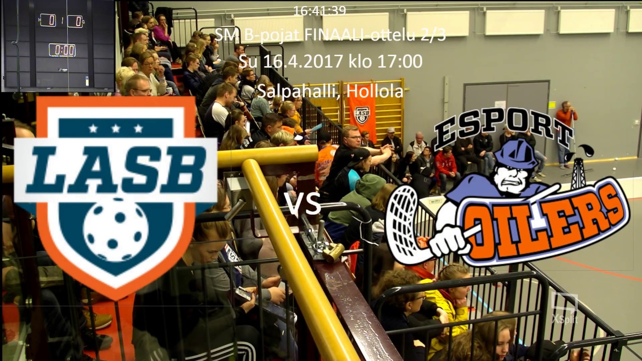 2017-04-16 SM B-pojat : LASB vs Oilers FINAALI-ottelu 2/3
