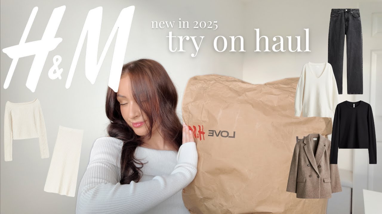 H&M TRY ON HAUL WINTER 2025 🤍 | *new in* jeans, knitwear, blazers & everyday basics