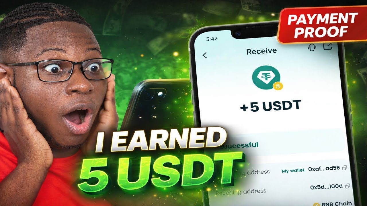 FREE USDT  – How I Earned & Withdrew 5 USDT Using This App